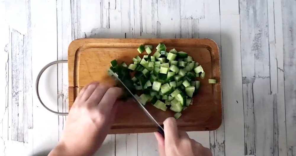 салат с плавленым сыром