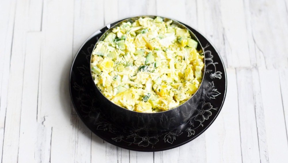 салат с плавленым сыром