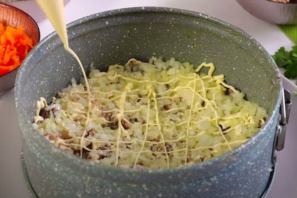 салат слоями