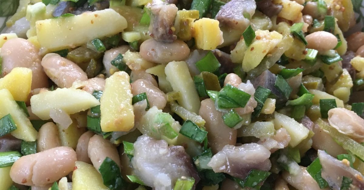 салат с селедкой и картошкой