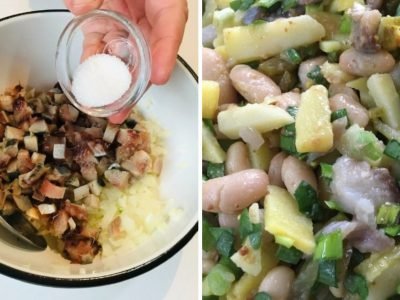 Финский салат с селедкой и огурцом