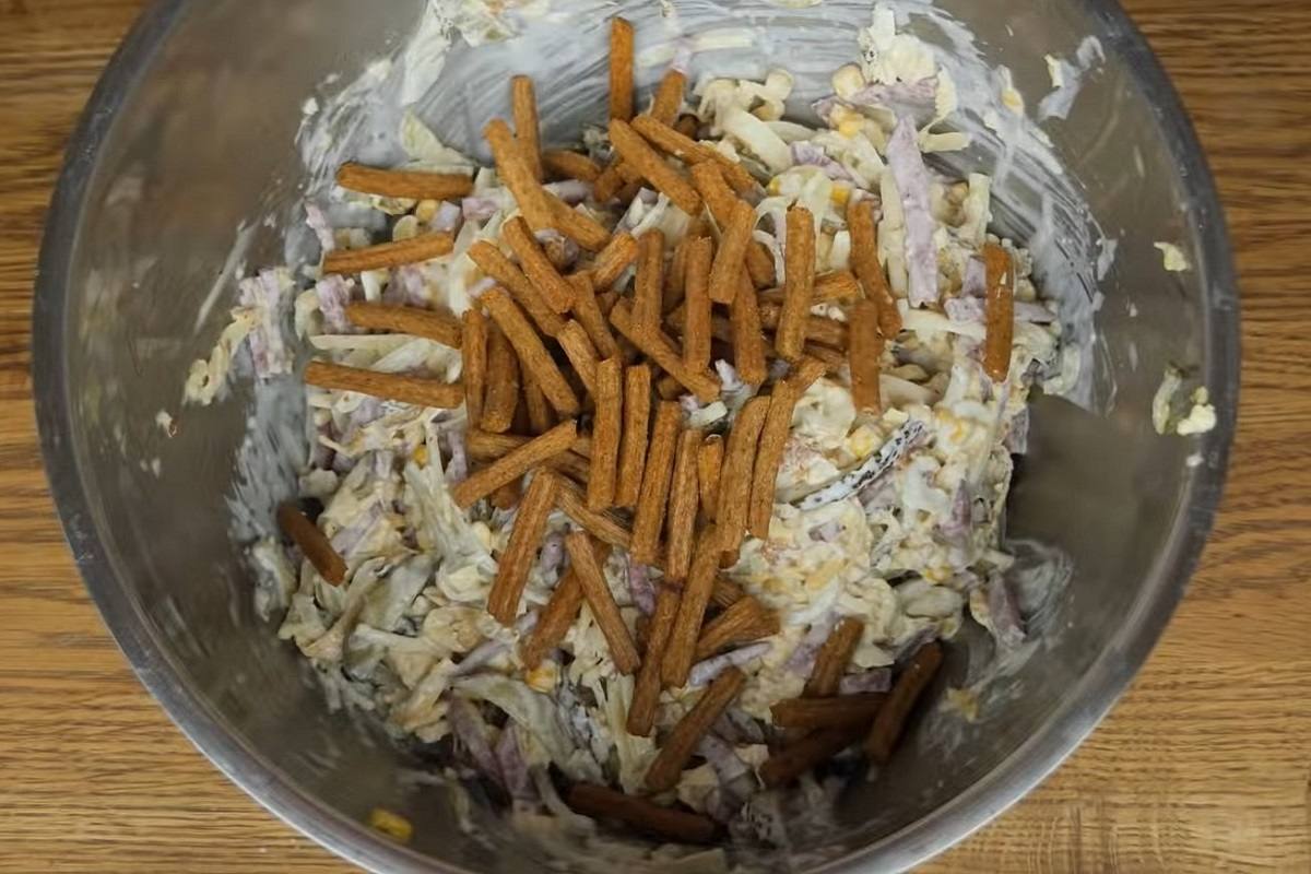 добавление сухариков