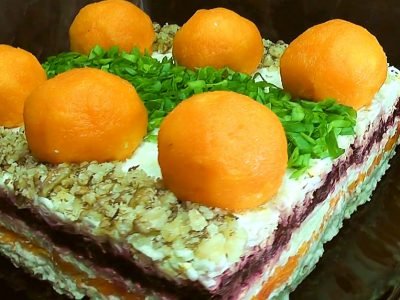 Салат с сырными шариками «Генерал»