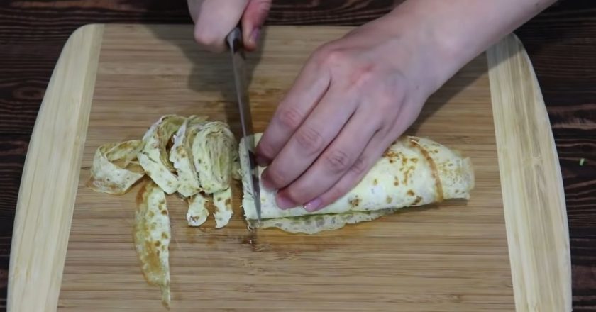 Салат с яичными блинчиками «Весенний» - Со Вкусом