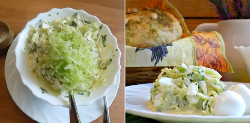салат из зеленой редьки