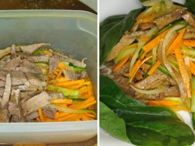 Салат «Северный» с языком