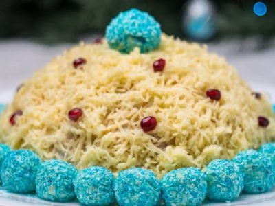 Салат «Шапка Снегурочки»