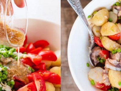 Салат со скумбрией