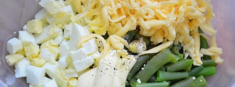 салат со стручковой фасолью