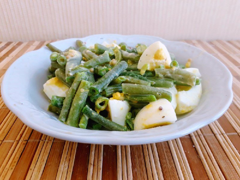 салат со стручковой фасолью