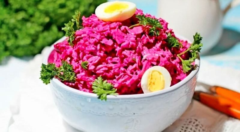 салат со свеклой