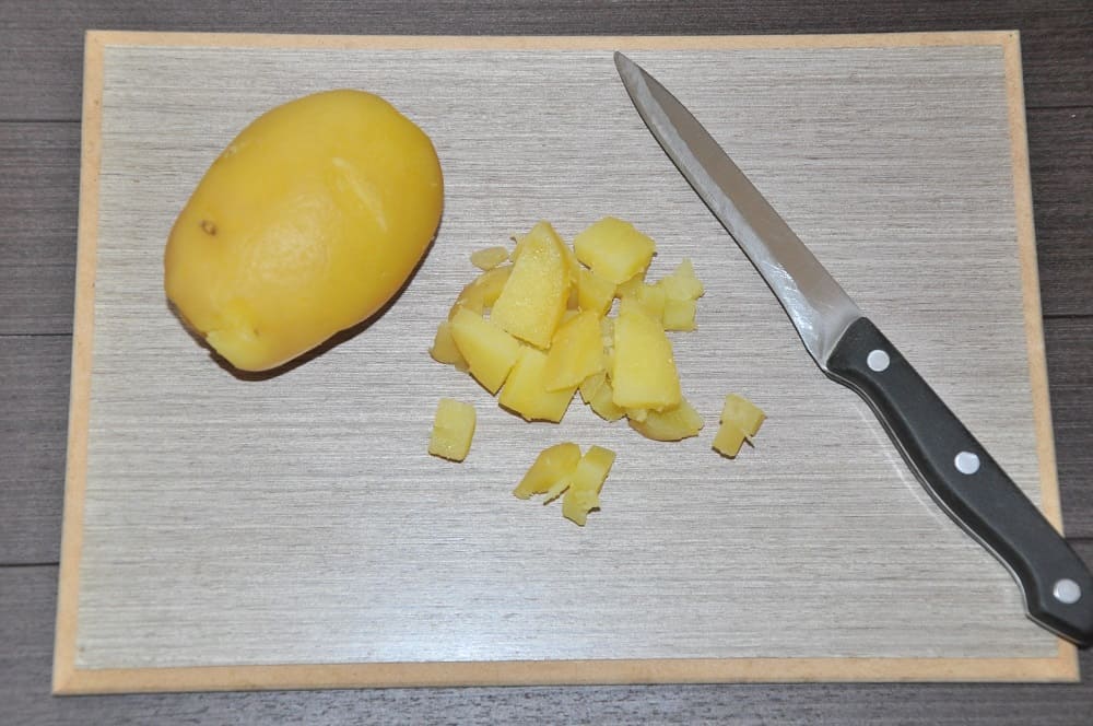 картофель кубиками