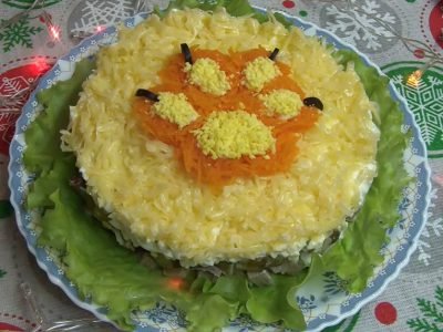 Праздничный салат «Тигриная лапка»