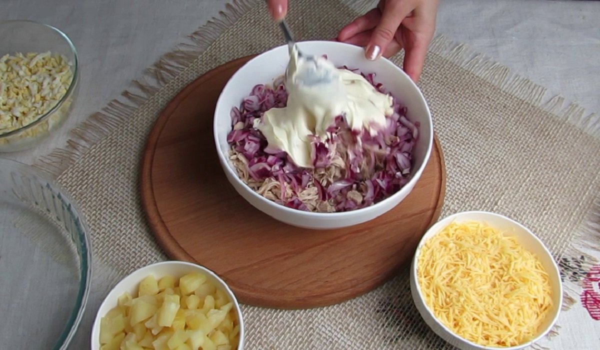 добавление майонеза