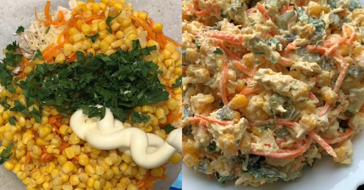 салат венеция с куриной грудкой