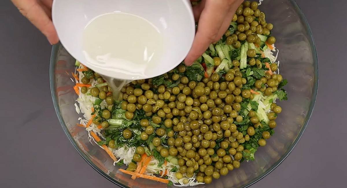 салат с заправкой