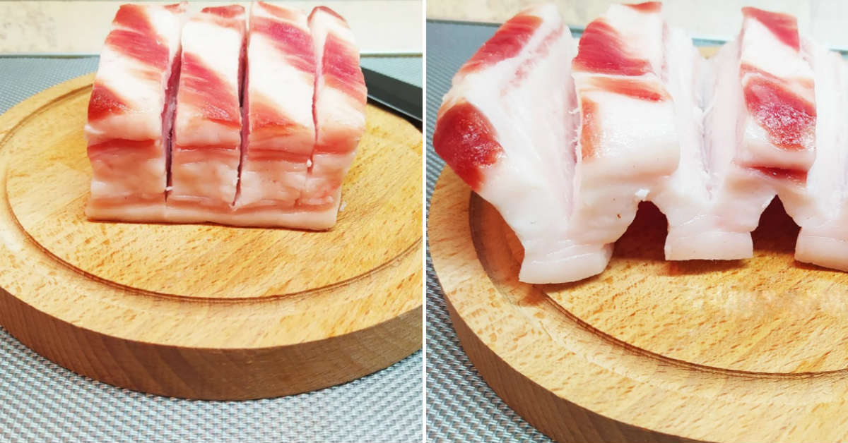 сало гармошкой