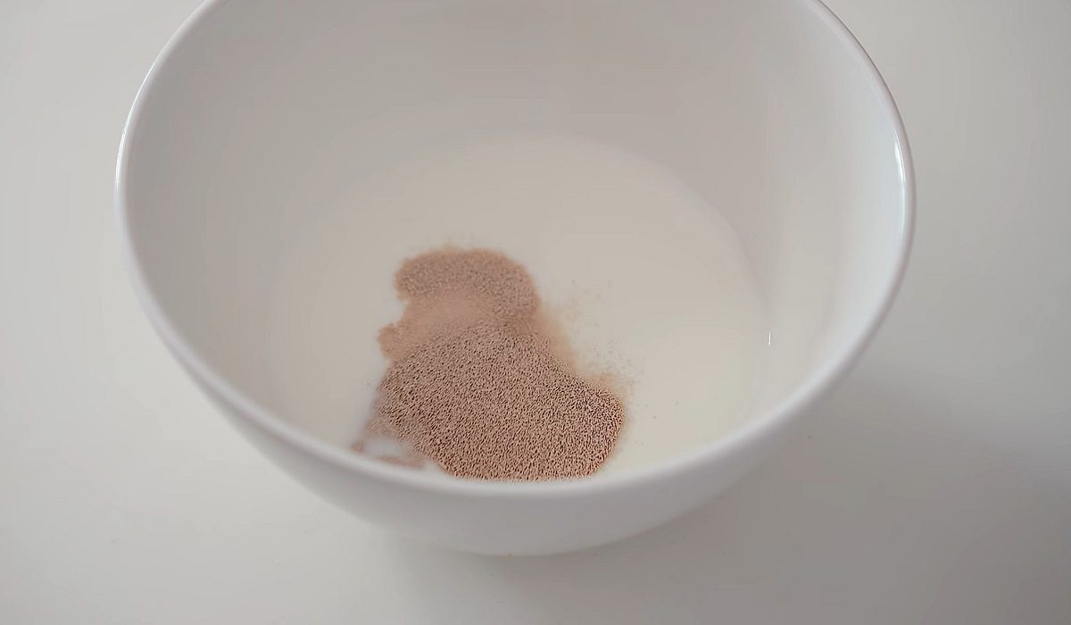 дрожжи с молоком