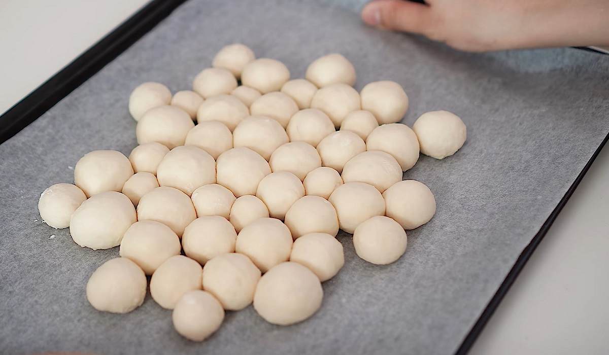 шарики на противне