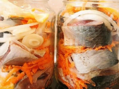 Малосольная сельдь по-норвежски