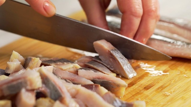 нарезка сельди