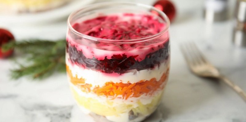 готовая шуба в стакане