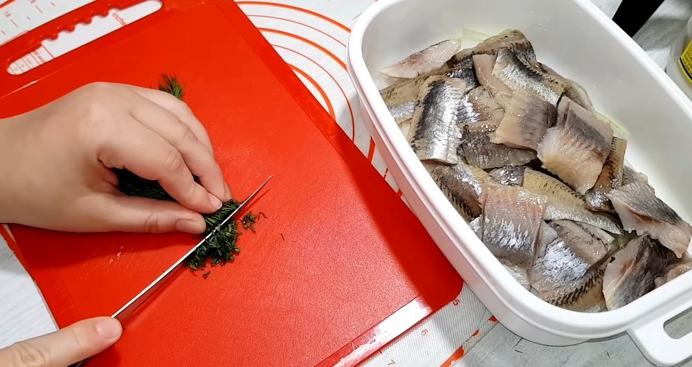 сельдь в горчичном соусе