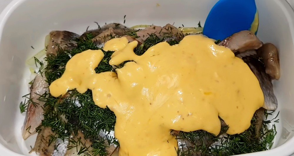 сельдь в горчичном соусе