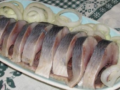 Селедка с мёдом