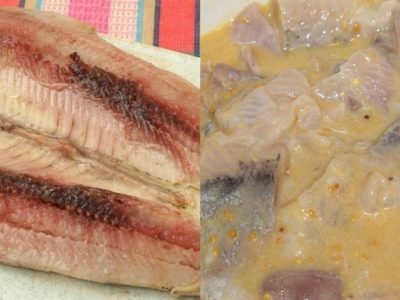 Селедка в горчичном маринаде