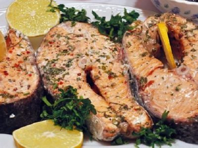 Семга в фольге