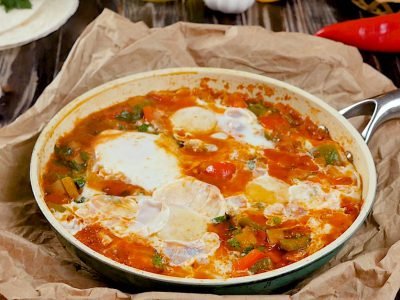 Шакшука с картошкой и тыквой