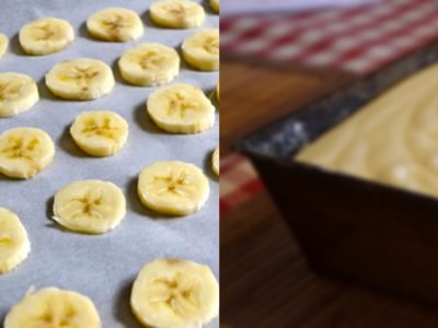 Шарлотка с бананами