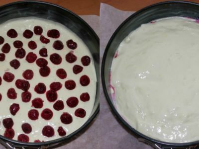 Шарлотка с вишней