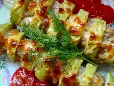 Шашлык из кабачков