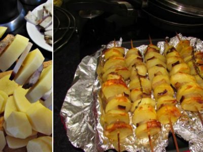Шашлык из картофеля