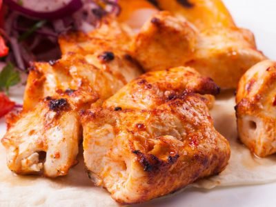 Шашлык из курицы на пиве