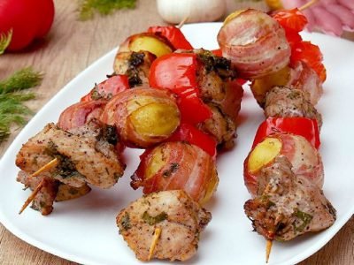Шашлык с картошкой