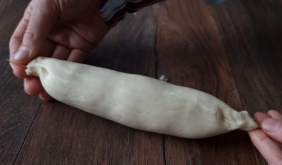 сформированная самса с мясом
