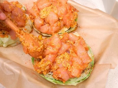 Шайбы из капусты с курочкой