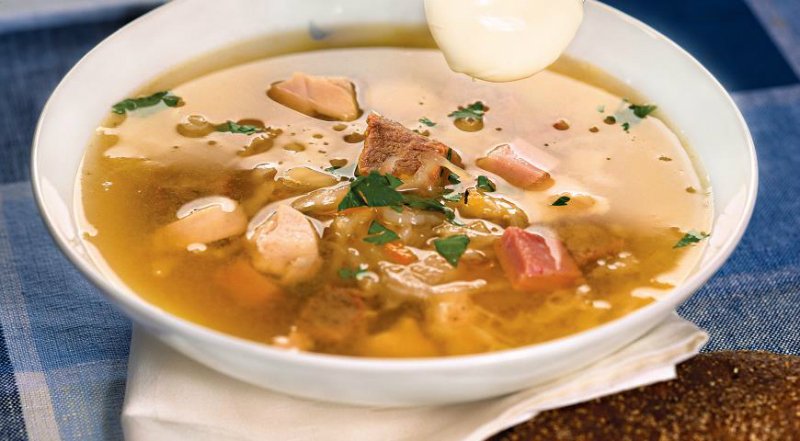 щи с квашеной капустой