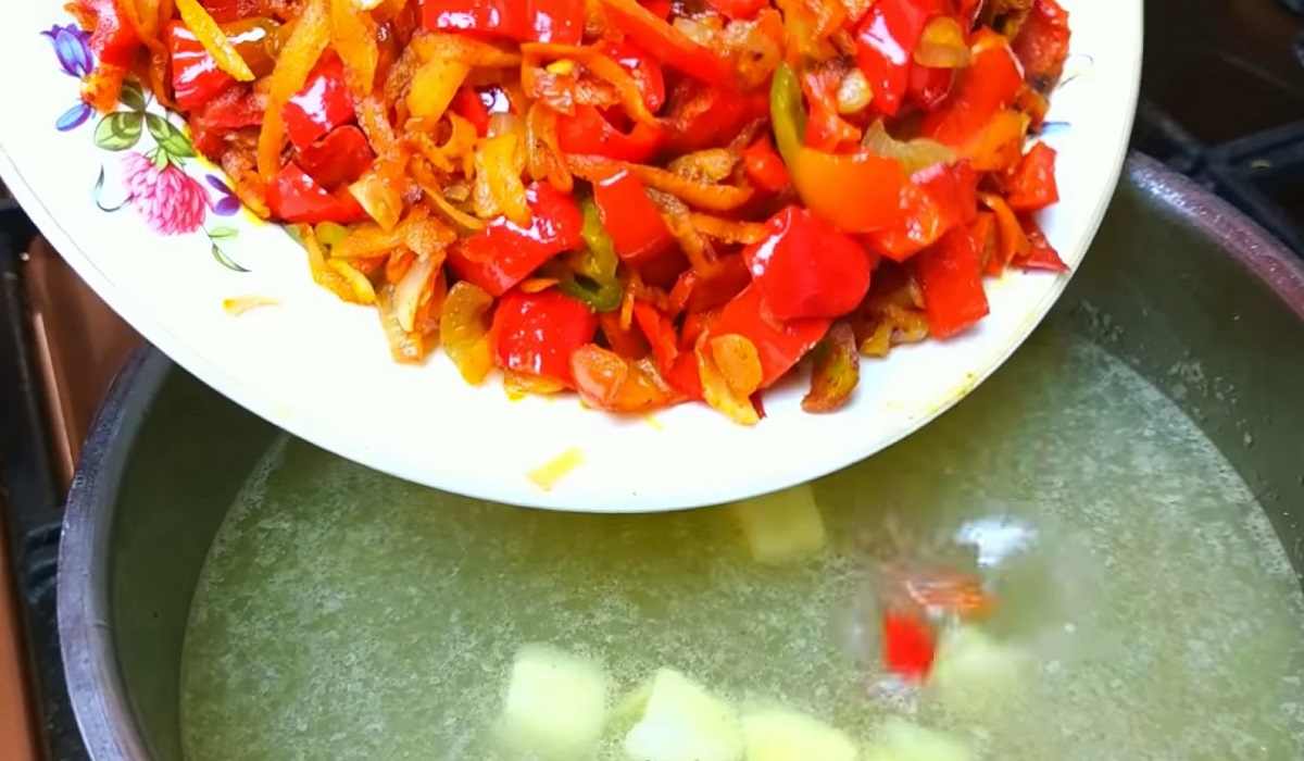 добавление зажарки в суп