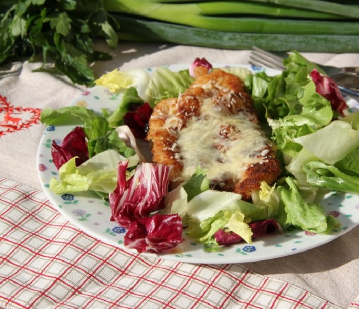 свиные отбивные с сыром