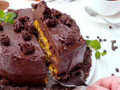 Шоколадно-апельсиновый торт