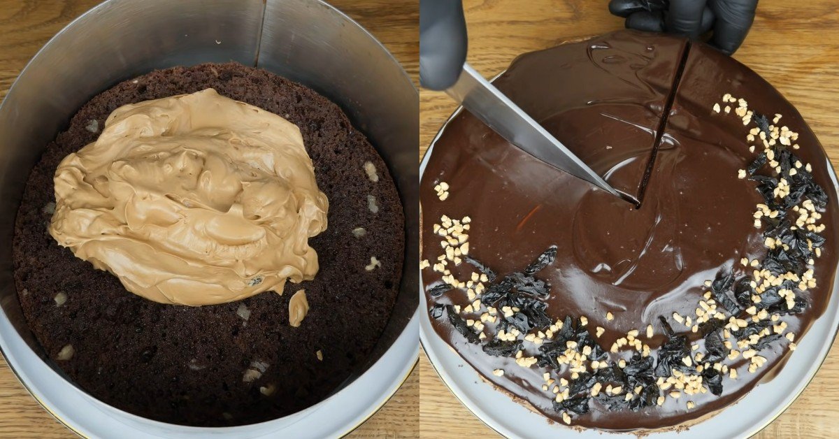 торт с черносливом