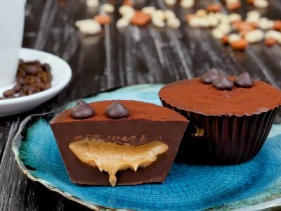 Шоколадные чашки с арахисовым маслом