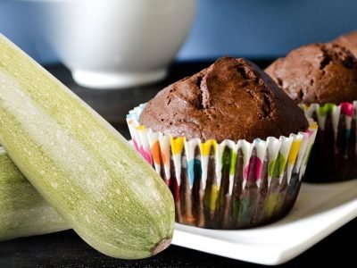 Шоколадные кексы с кабачком