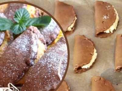 Шоколадные сочники с кокосовой начинкой