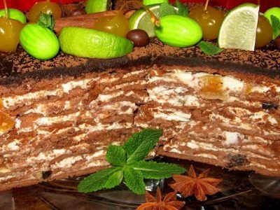 Шоколадный медовик