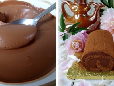 Шоколадный рулет с шоколадным кремом